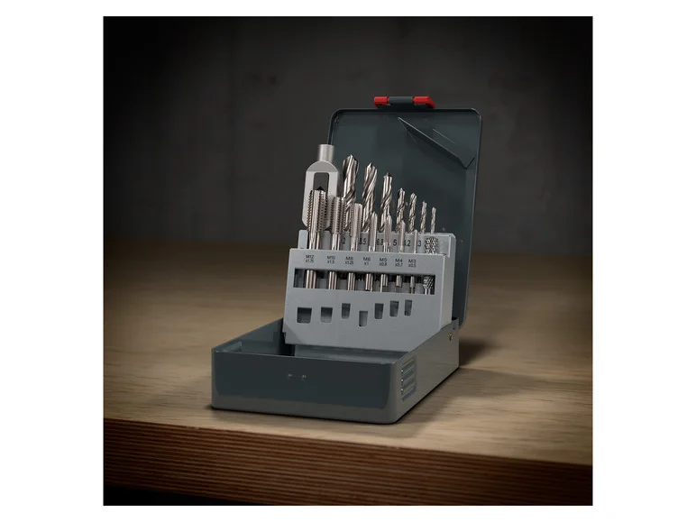 PARKSIDE® Set de forets et tarauds PBSS 15 A1. 15 pièces