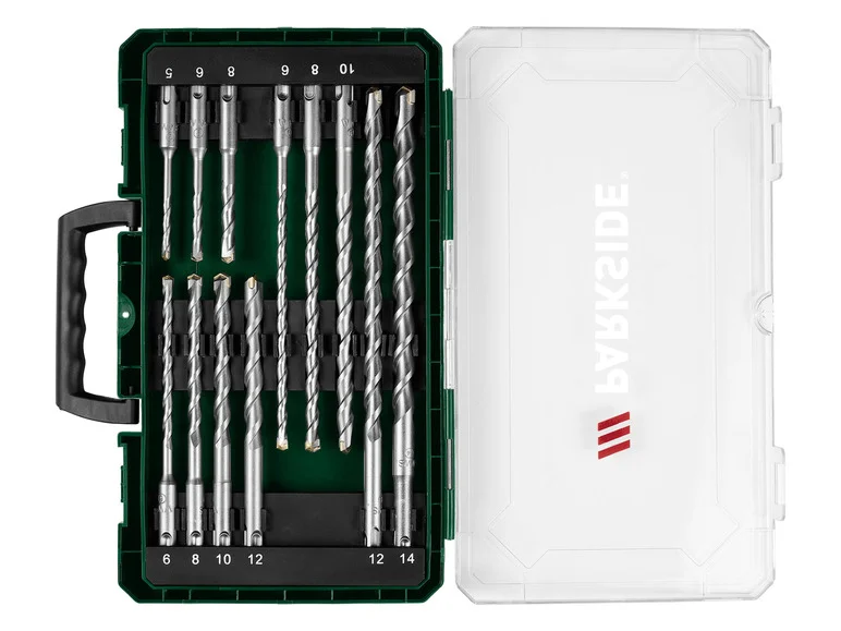 PARKSIDE® Jeu de forets marteau ou jeu de burins ou jeu de forets serpentins