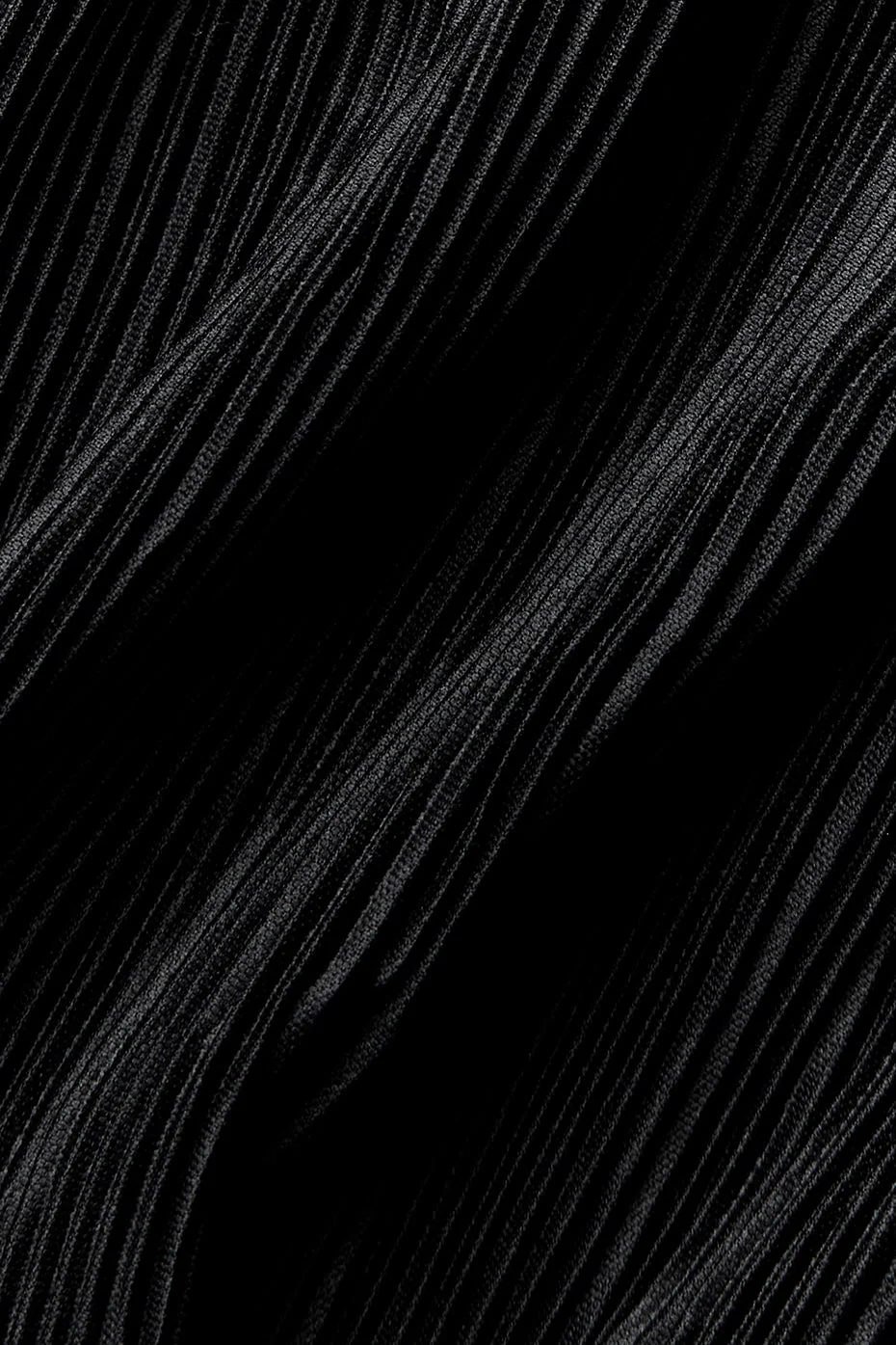 Cropped Micro Plisse Jacket - Black