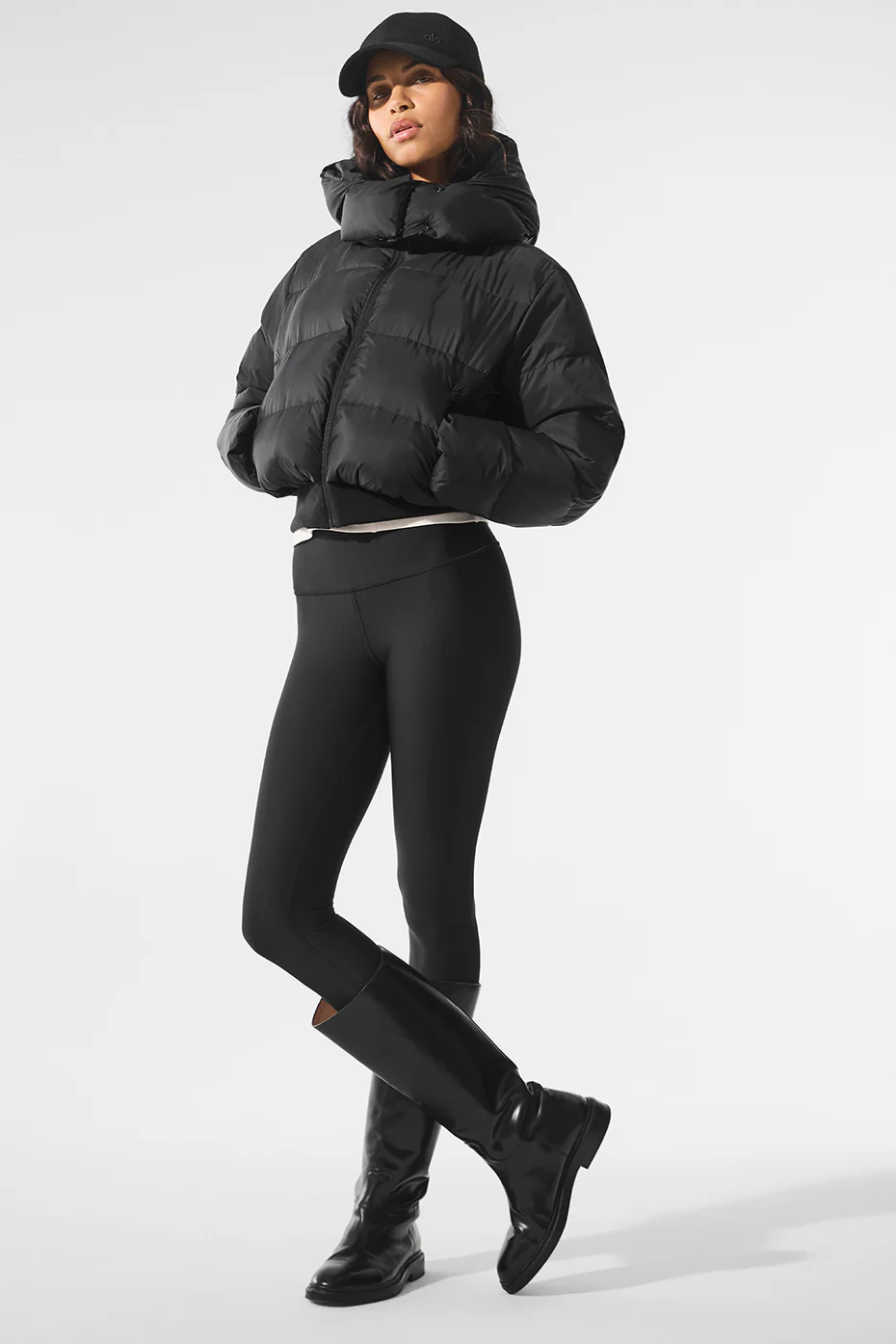 Foxy Puffer Jacket - Black