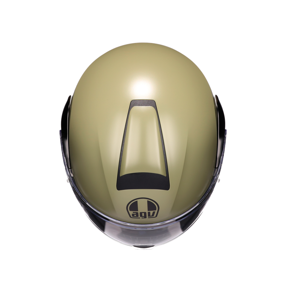 STREETMODULAR MONO MATT PASTELLO GREEN/BLACK - MOTORBIKE FLIP UP HELMET E2206