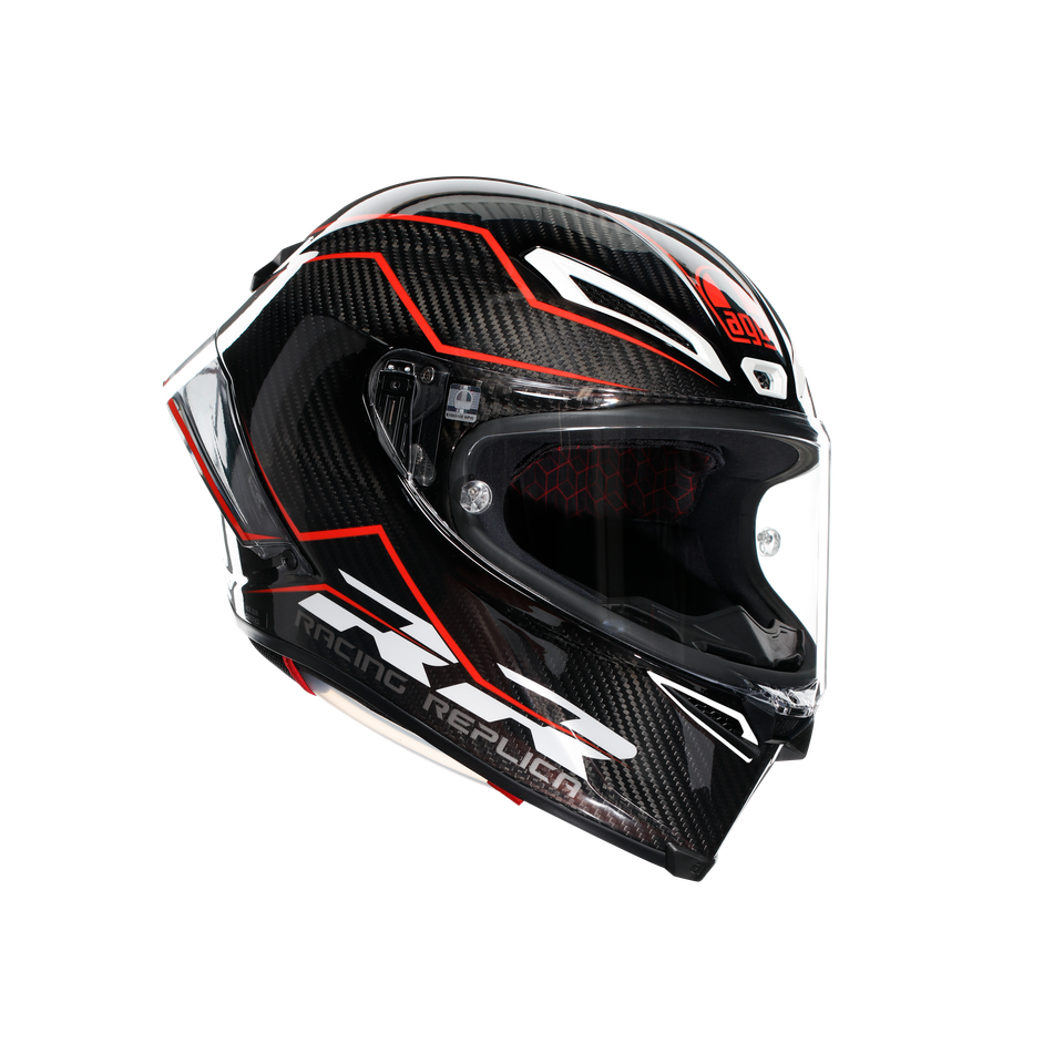 PISTA GP RR PERFORMANTE CARBON/RED - MOTORBIKE FULL FACE HELMET E2206 DOT