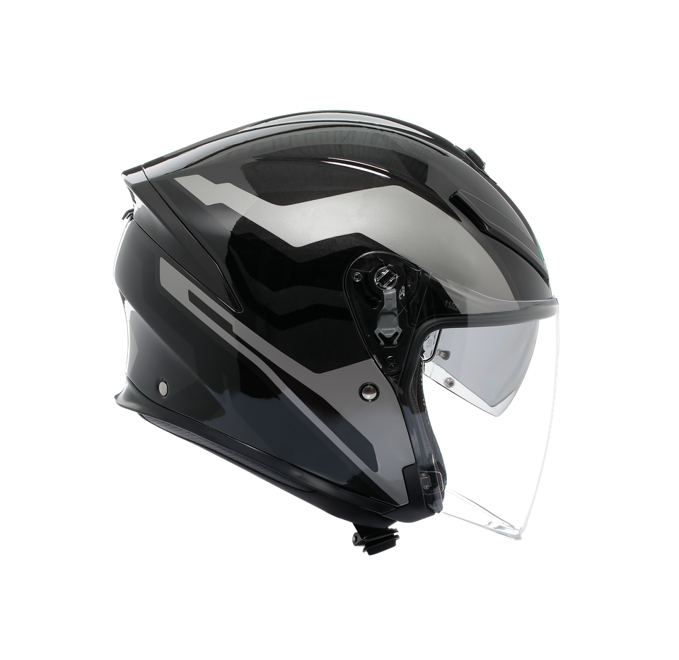 K5 JET EVO TUNE GREY/BLACK - MOTORBIKE OPEN FACE HELMET E2206