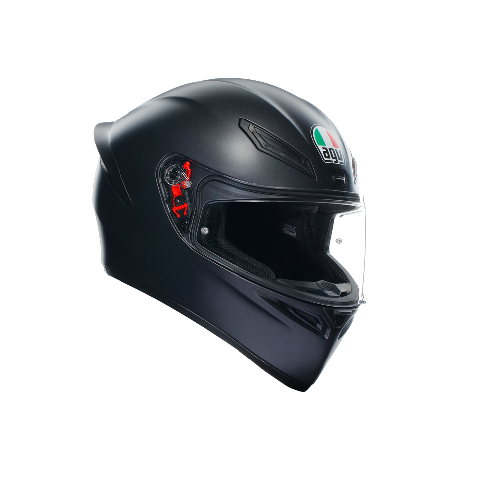 K1 S MATT BLACK - MOTORBIKE FULL FACE HELMET E2206