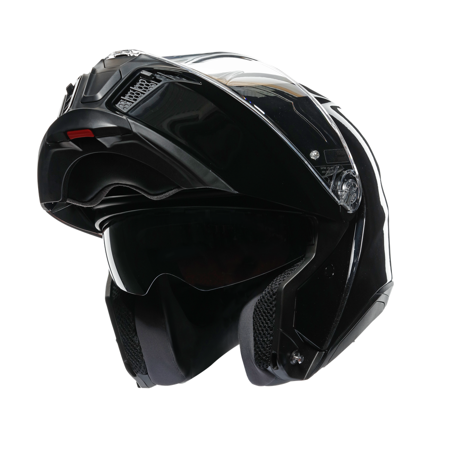 TOURMODULAR BLACK - MOTORBIKE FLIP UP HELMET E2206