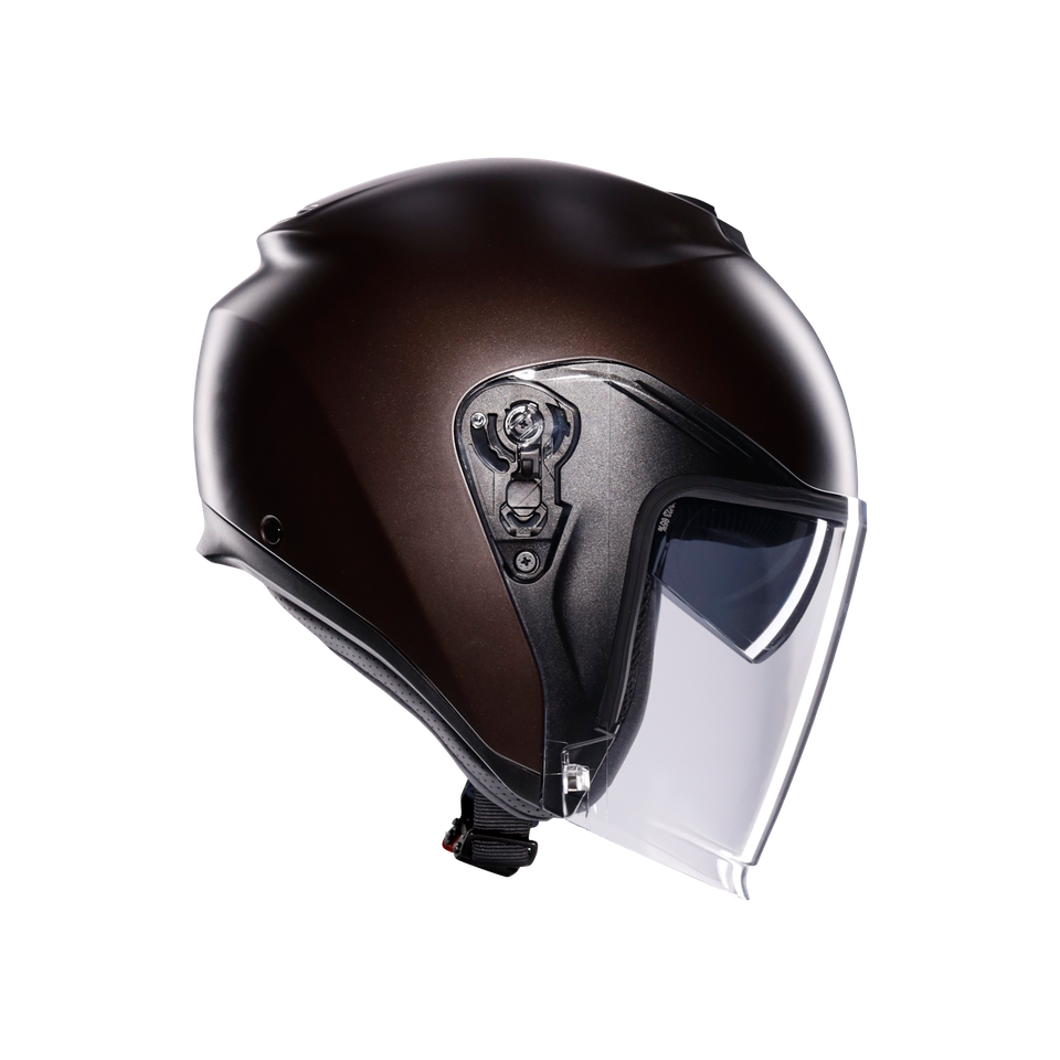 IRIDES MONO MATT PREGIATO BRONZE - MOTORBIKE OPEN FACE HELMET E2206