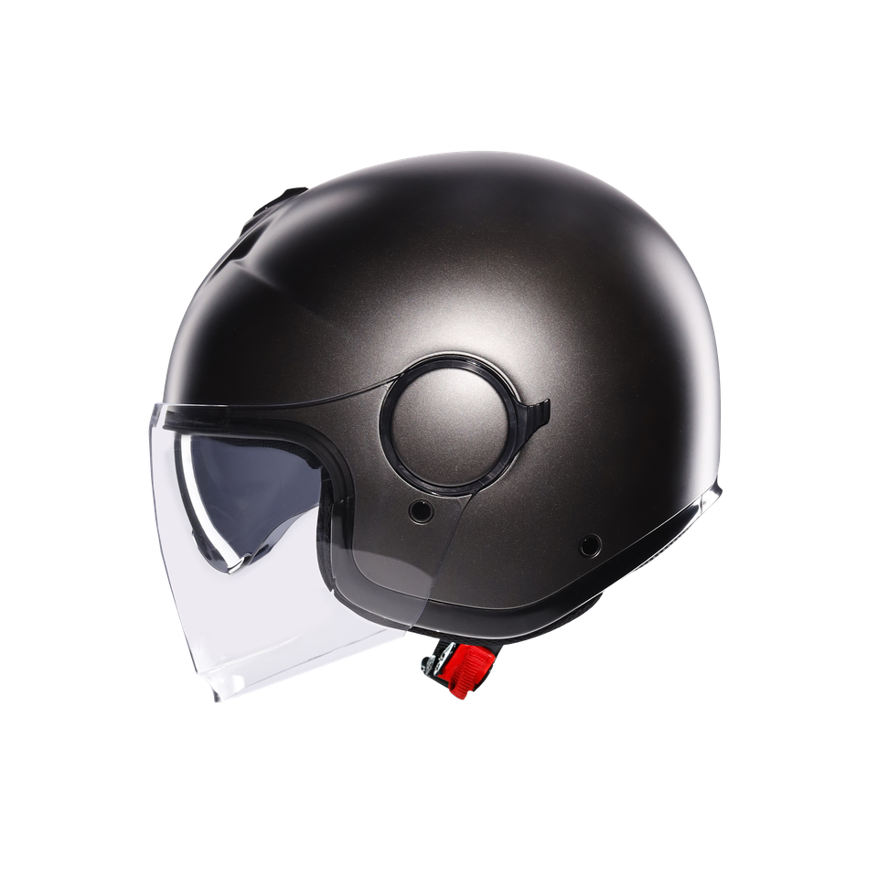ETERES MONO MATT ASFALTO GREY - MOTORBIKE OPEN FACE HELMET E2206