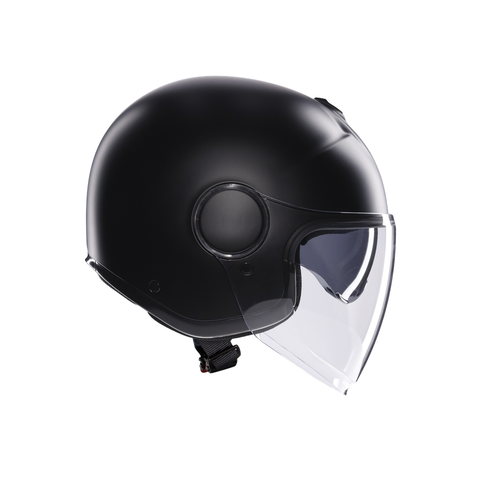 ETERES MONO MATT BLACK - MOTORBIKE OPEN FACE HELMET E2206