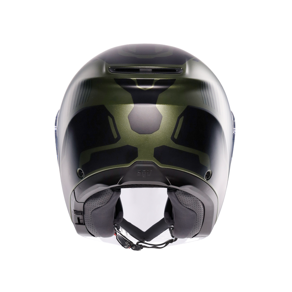 IRIDES SAKAI MATT GREEN/BLACK - MOTORBIKE OPEN FACE HELMET E2206