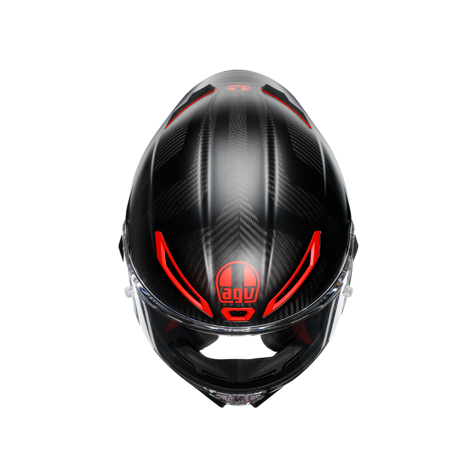 PISTA GP RR INTREPIDO MATT CARBON/BLK/RED - MOTORBIKE FULL FACE HELMET E2206 DOT