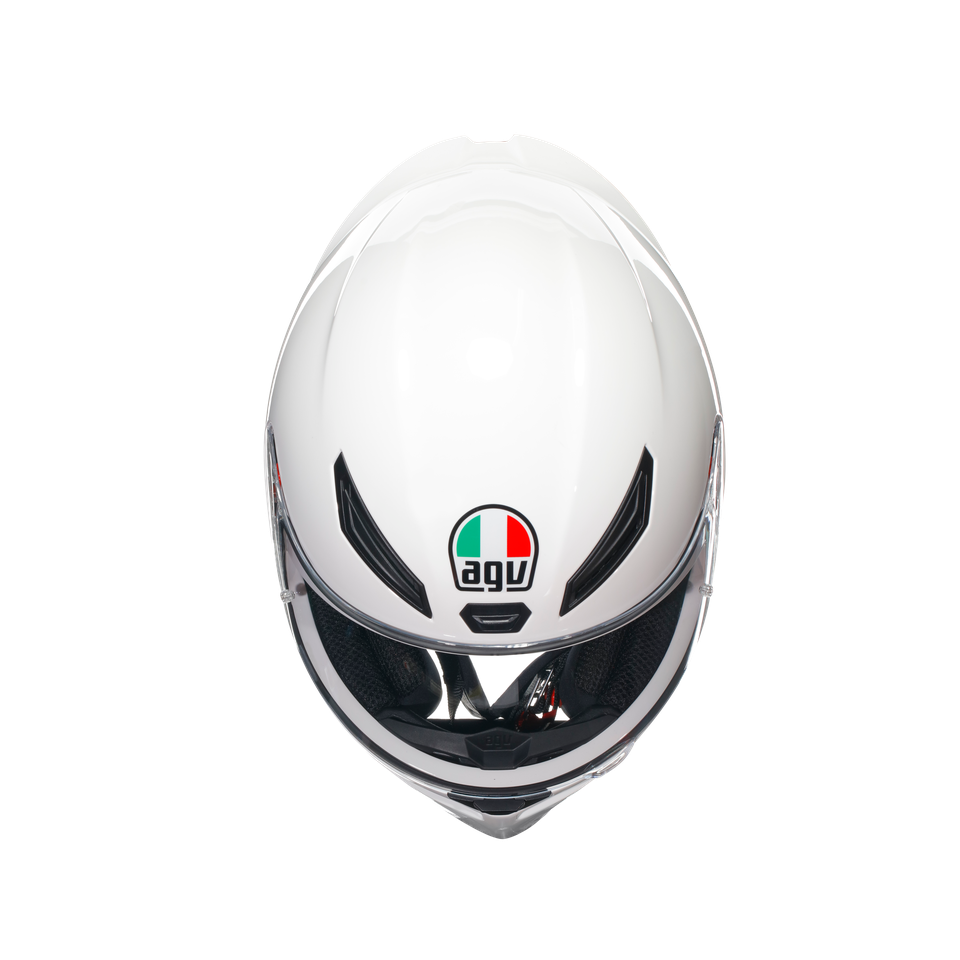 K1 S WHITE - MOTORBIKE FULL FACE HELMET E2206
