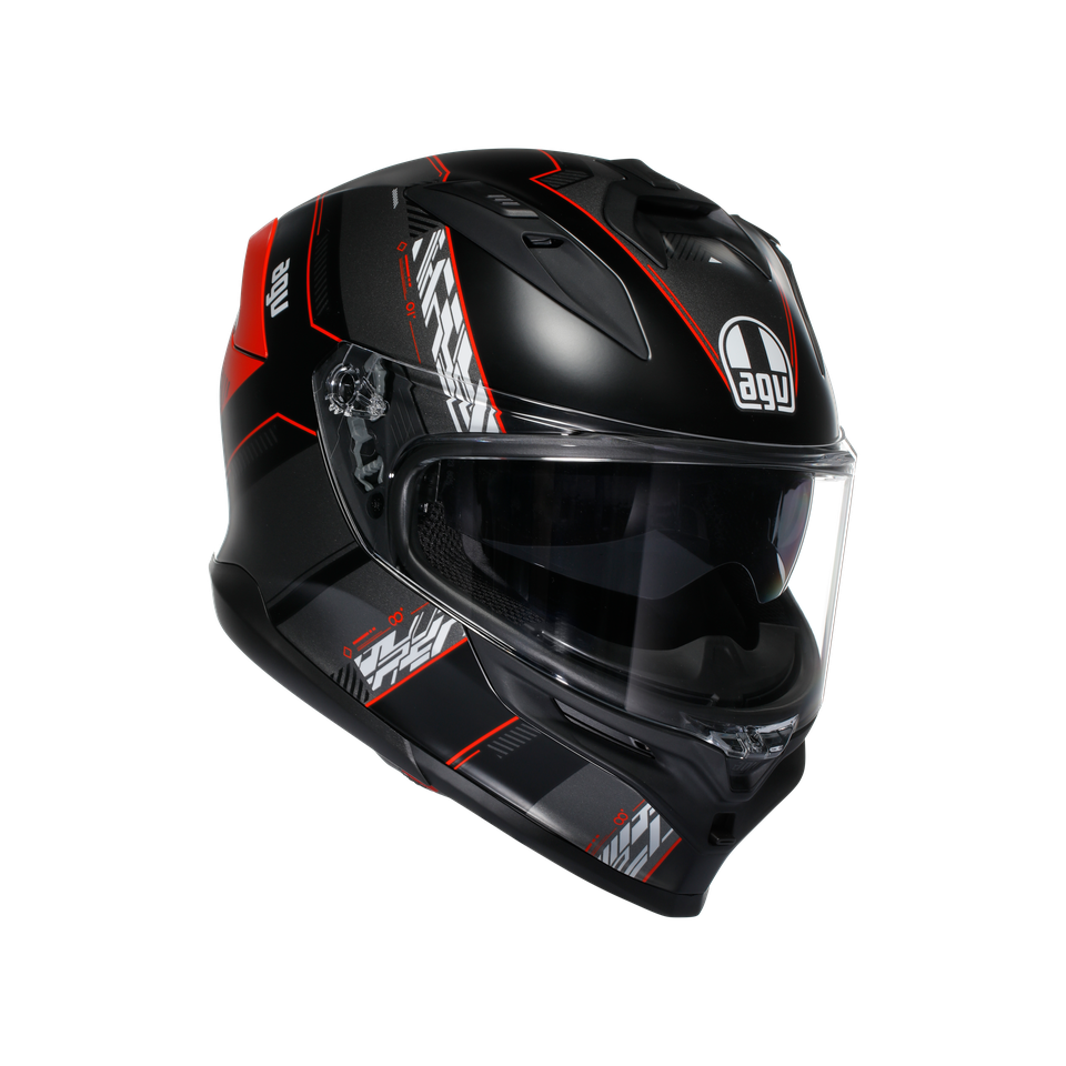 K7 AGV E2206 MPLK - KYBER MATT BLACK/RED