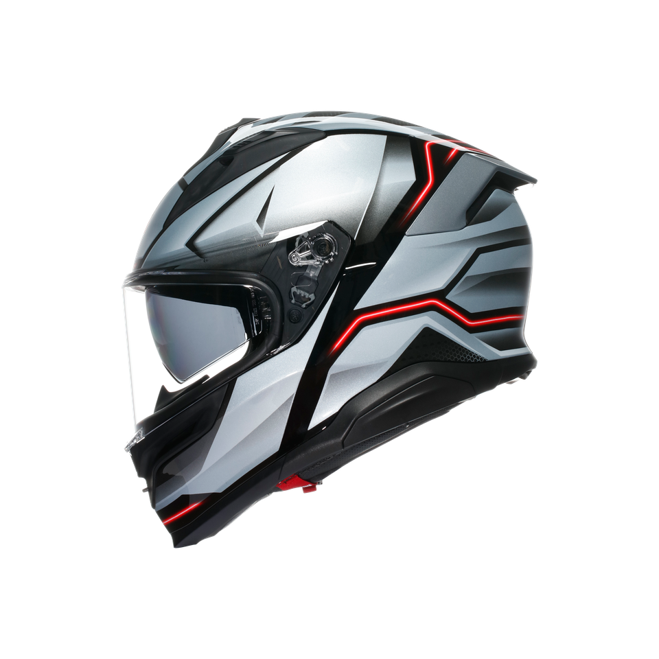 K7 AGV E2206 MPLK - JAEGER BLACK/SILVER
