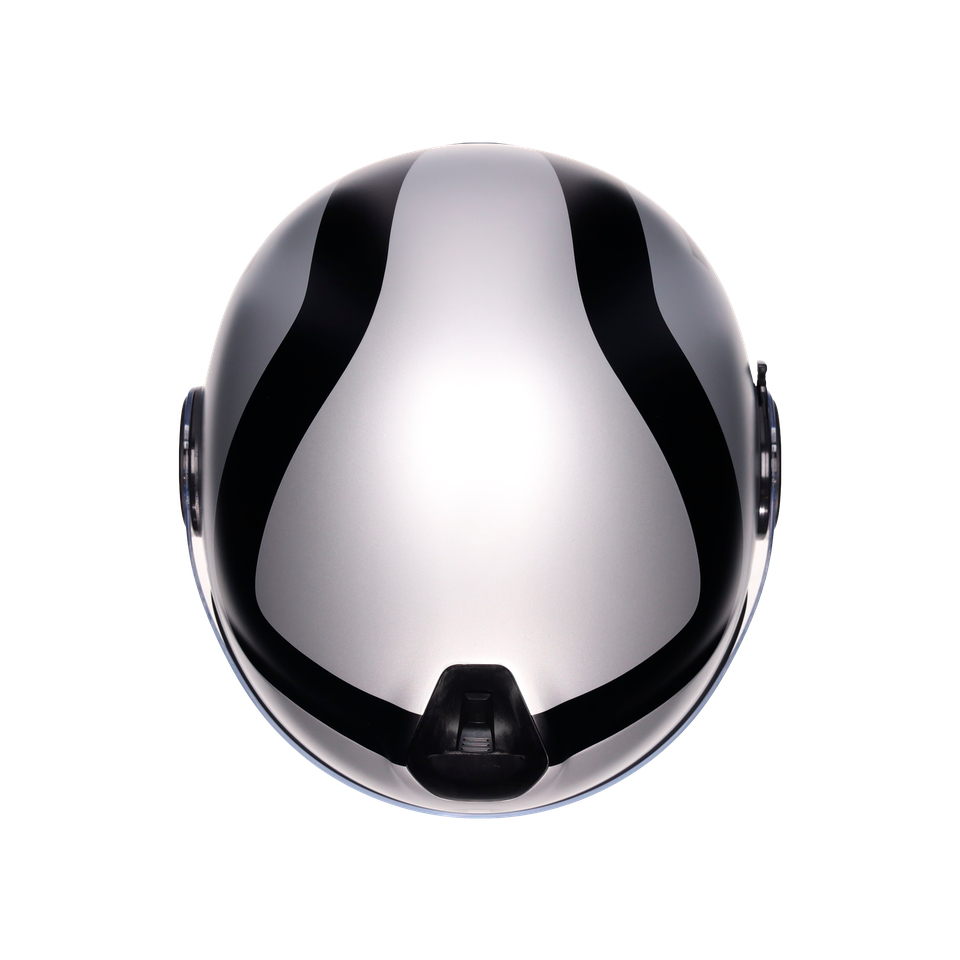 ETERES RIMINI MATT GREY/BLACK - MOTORBIKE OPEN FACE HELMET E2206