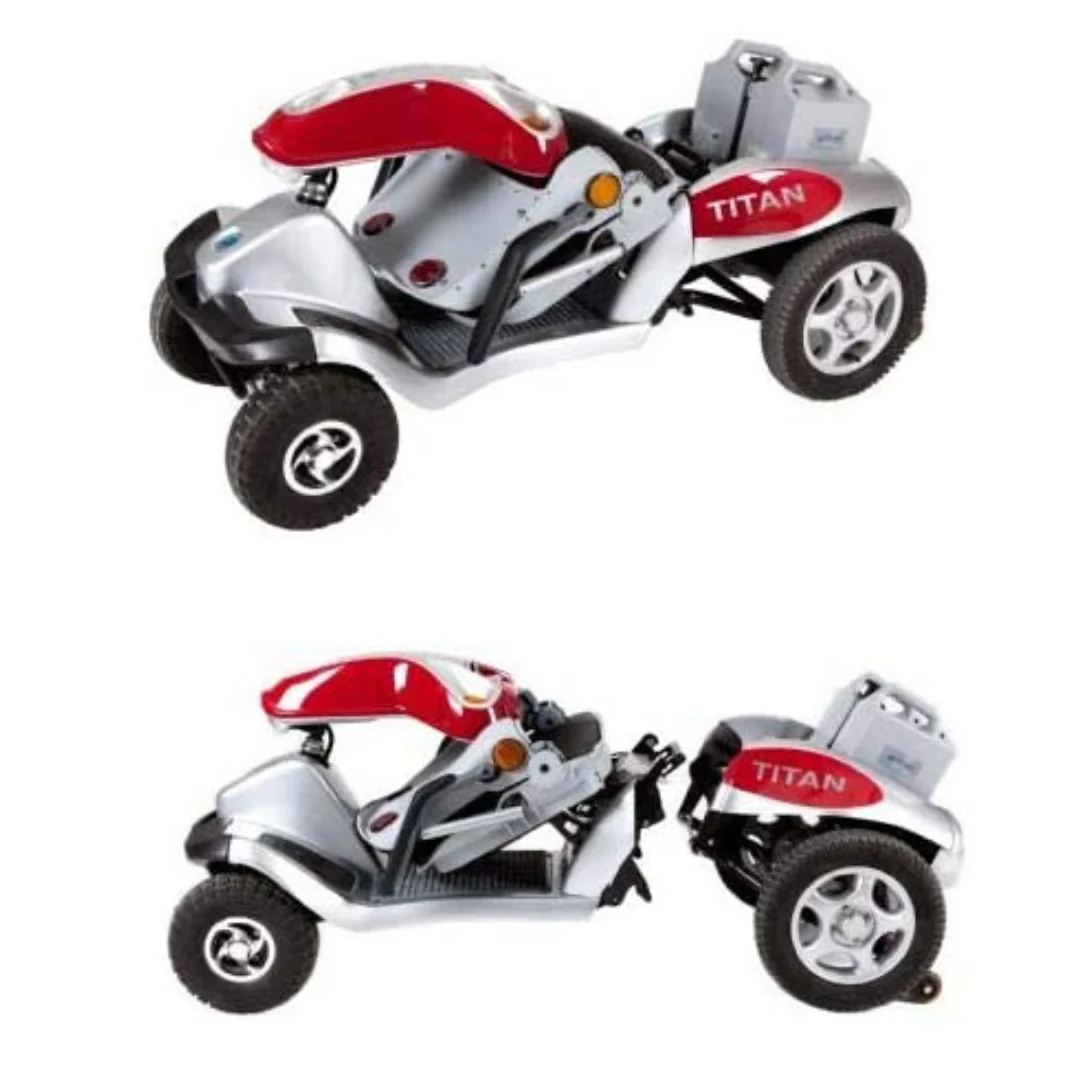 Tzora Titan 4 Hummer XL Folding 4-Wheel Electric Mobility Scooters
