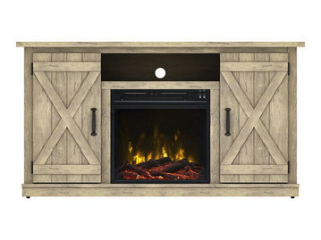 Killian Electric Fireplace Media Console in Ashland Pine