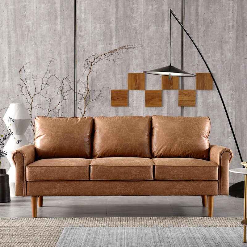Ainsley 74.01” Rolled Arm Sofa