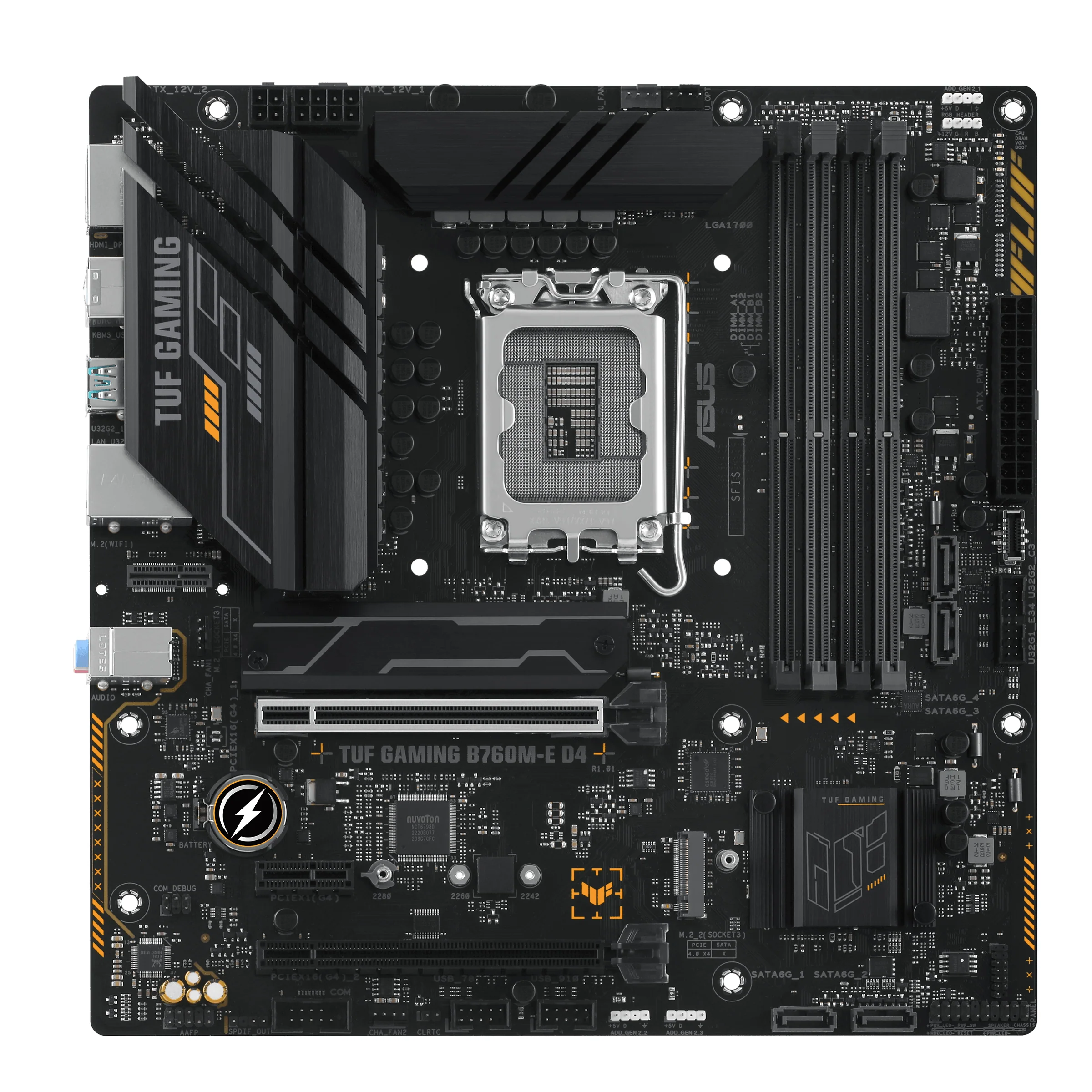 ASUS TUF GAMING B760M-E D4 (mATX. B760. LGA 1700. DDR4)