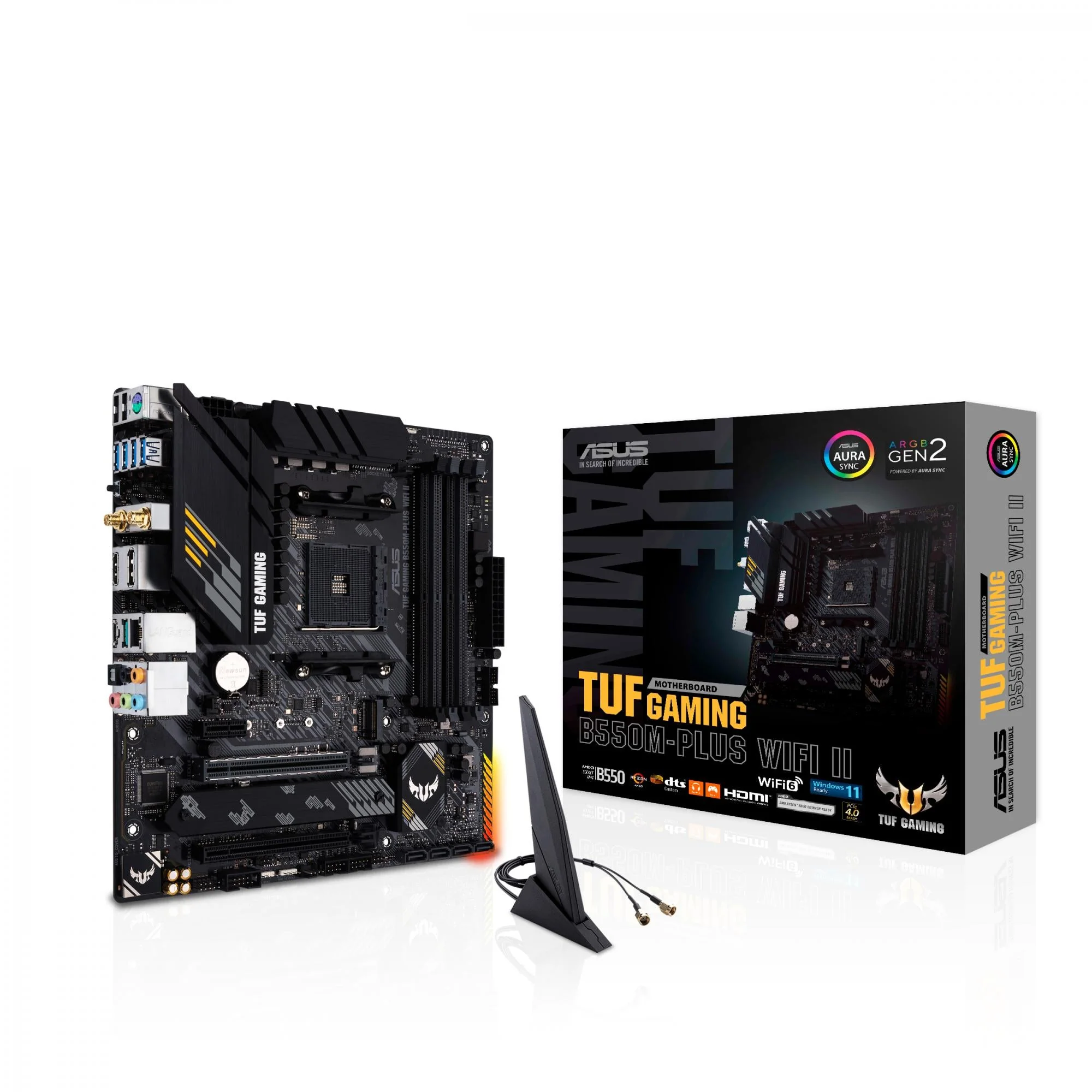 ASUS TUF GAMING B550M-PLUS (WI-FI) II (mATX. B550. AM4)