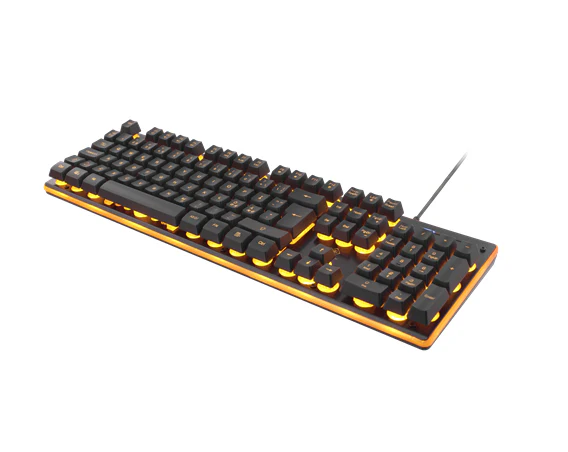 DELTACO GAMING GAM-021 Tastatur Membran Orange Kabling Nordisk