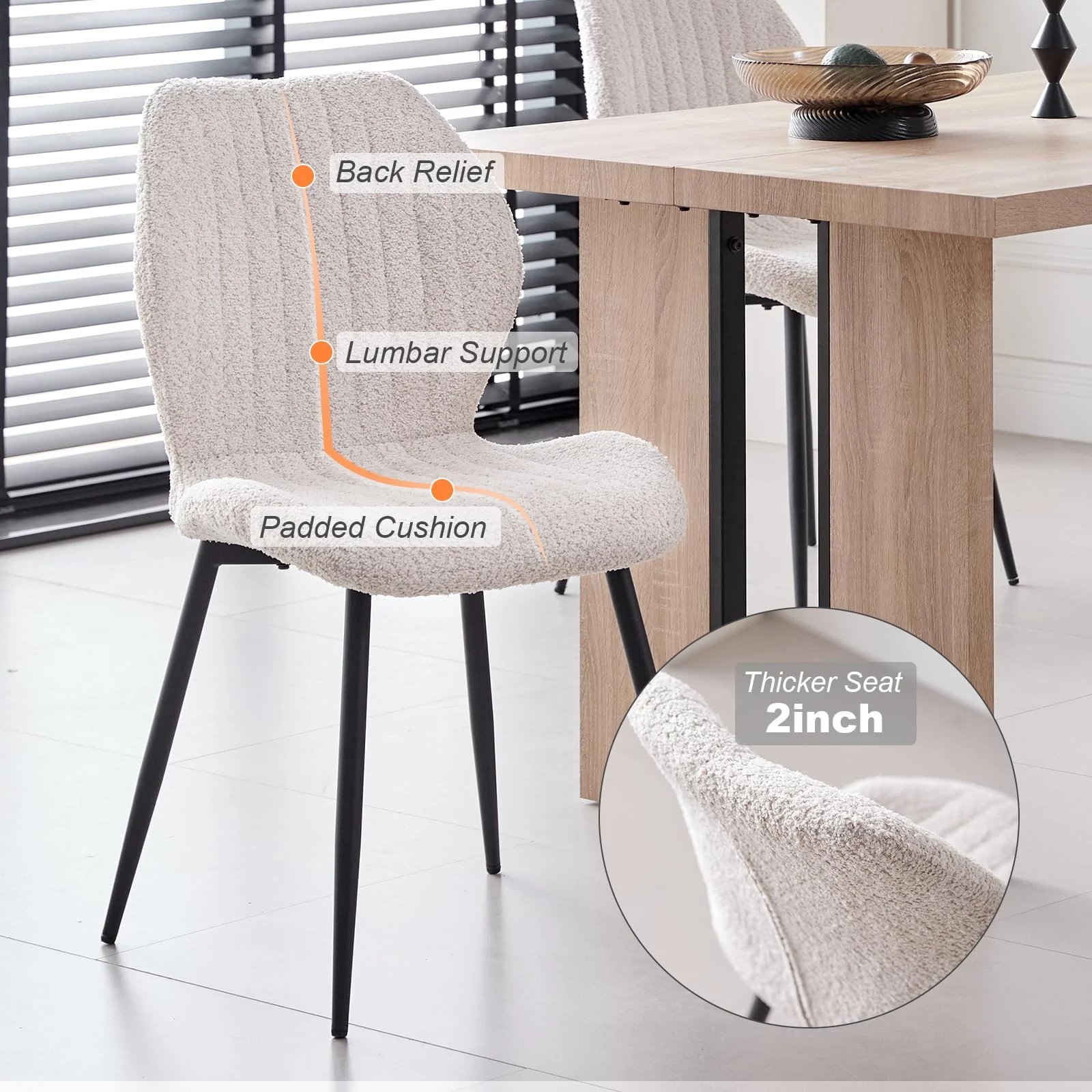 5pcs Rectangle Dining Table Chairs Set for 4, 63