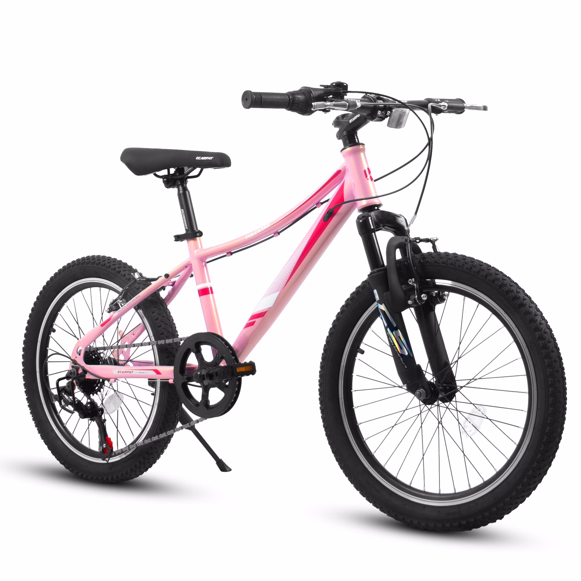 Aukfa 20 inch Kids Mountain Bike, Front Suspension Fork Kids' Bicycles for Boys Girls,7-Speed,Blue