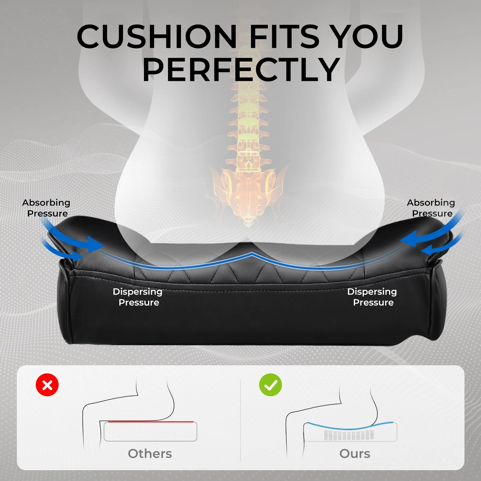 LUCKLIFE Big & Tall Office & Gaming Chair 400LBS Capacity, Wide Ergonomic Seat with Footrest, Adjustable Armrests, Black