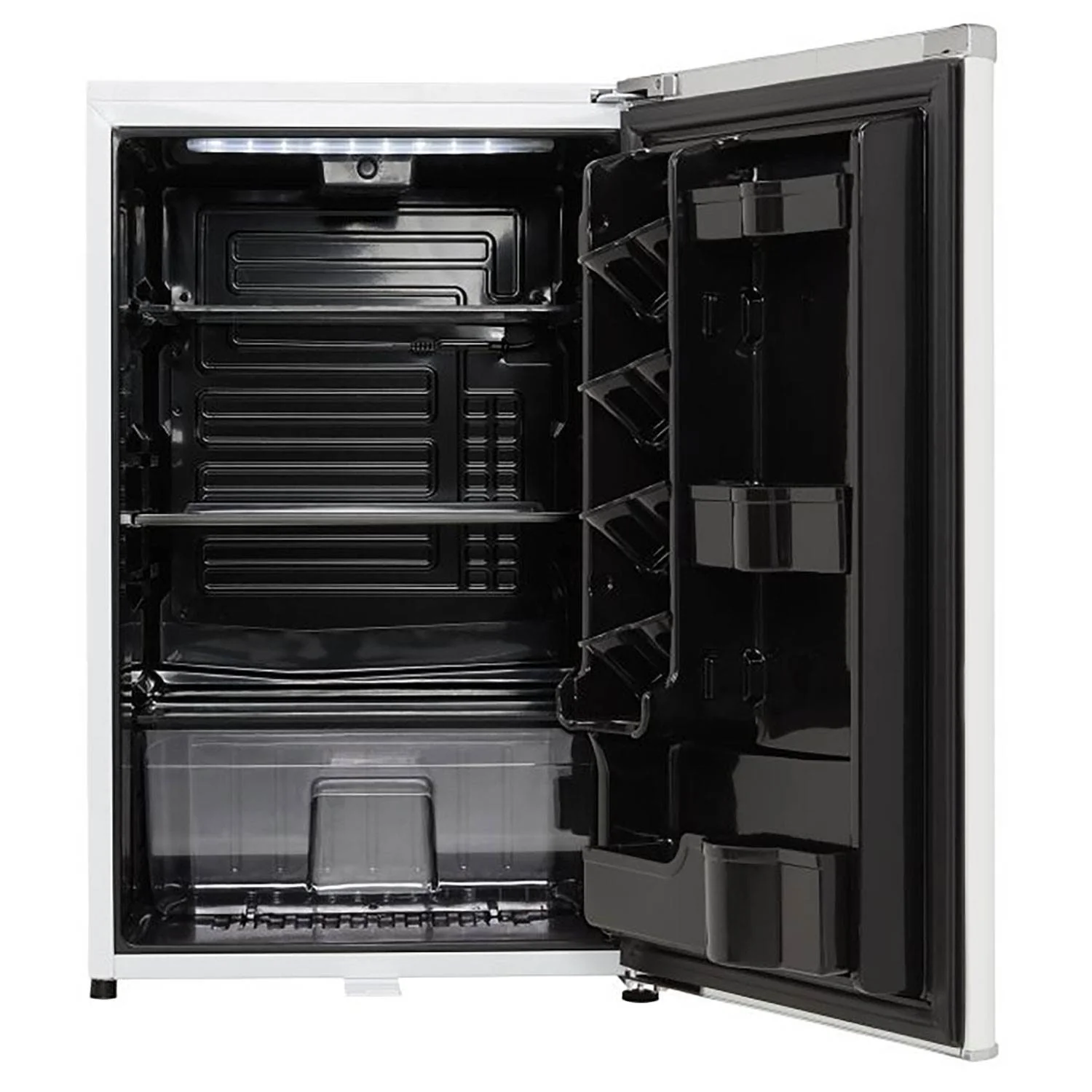 Danby 4.4 Cubic Feet Compact Sized Mini Beverage Refrigerator with Lock, White