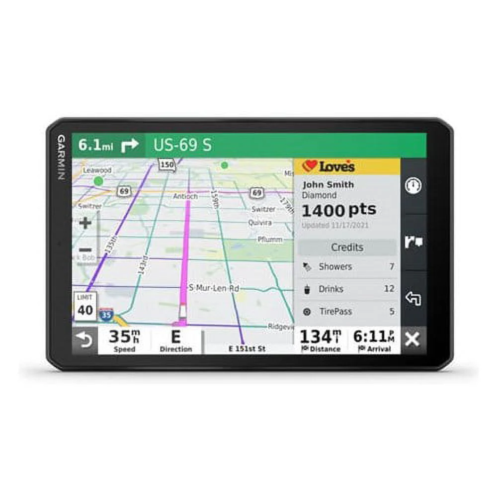 Garmin dezl OTR810 8In GPS Truck Navigator