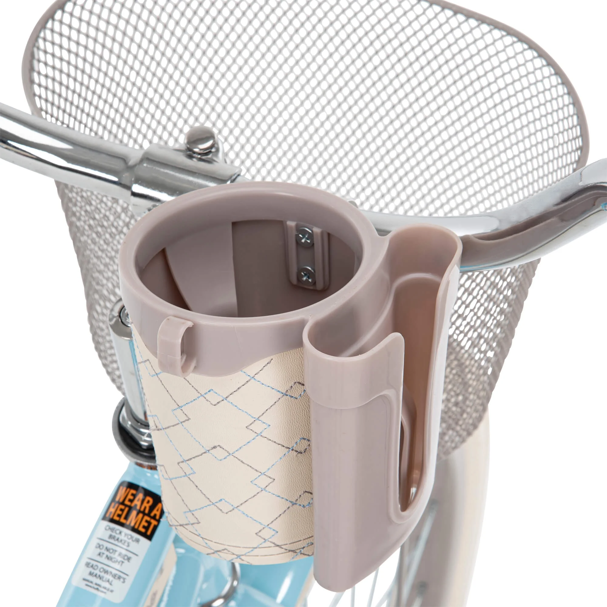 24 In. Girls Nel Lusso Women's Classic Beach Cruiser Bike, Light Blue