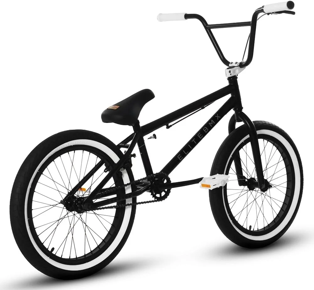 Elite BMX Bicycle 20�� Freestyle Bike - Stealth Blue Purple Ideal for Ages 7 to 18 Years