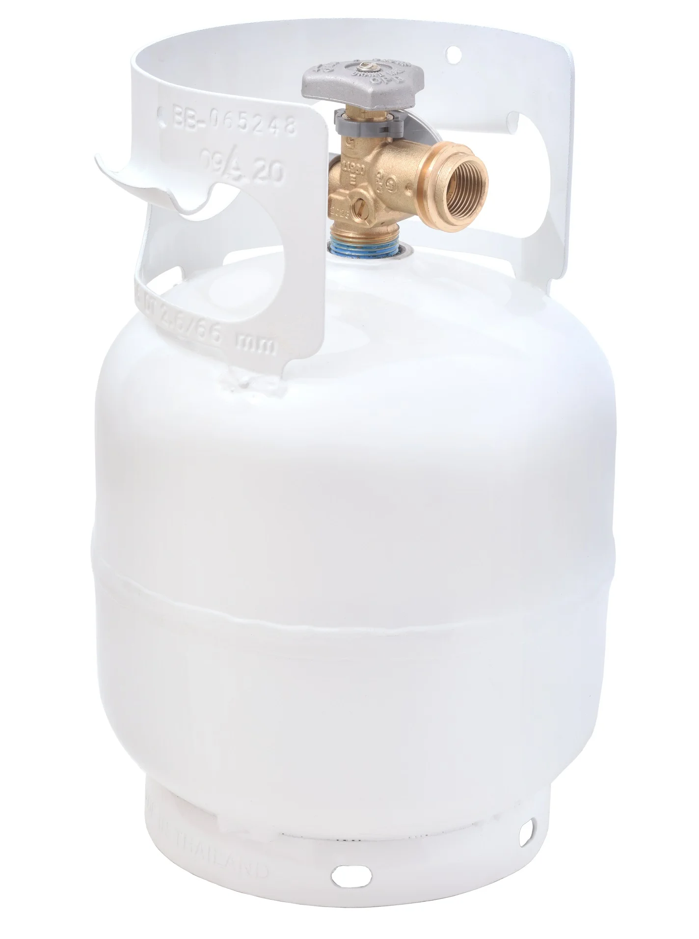 Flame King 5LB Empty Propane Tank LP Cylinder with OPD Valve and Built-in Gauge, Great for Camping