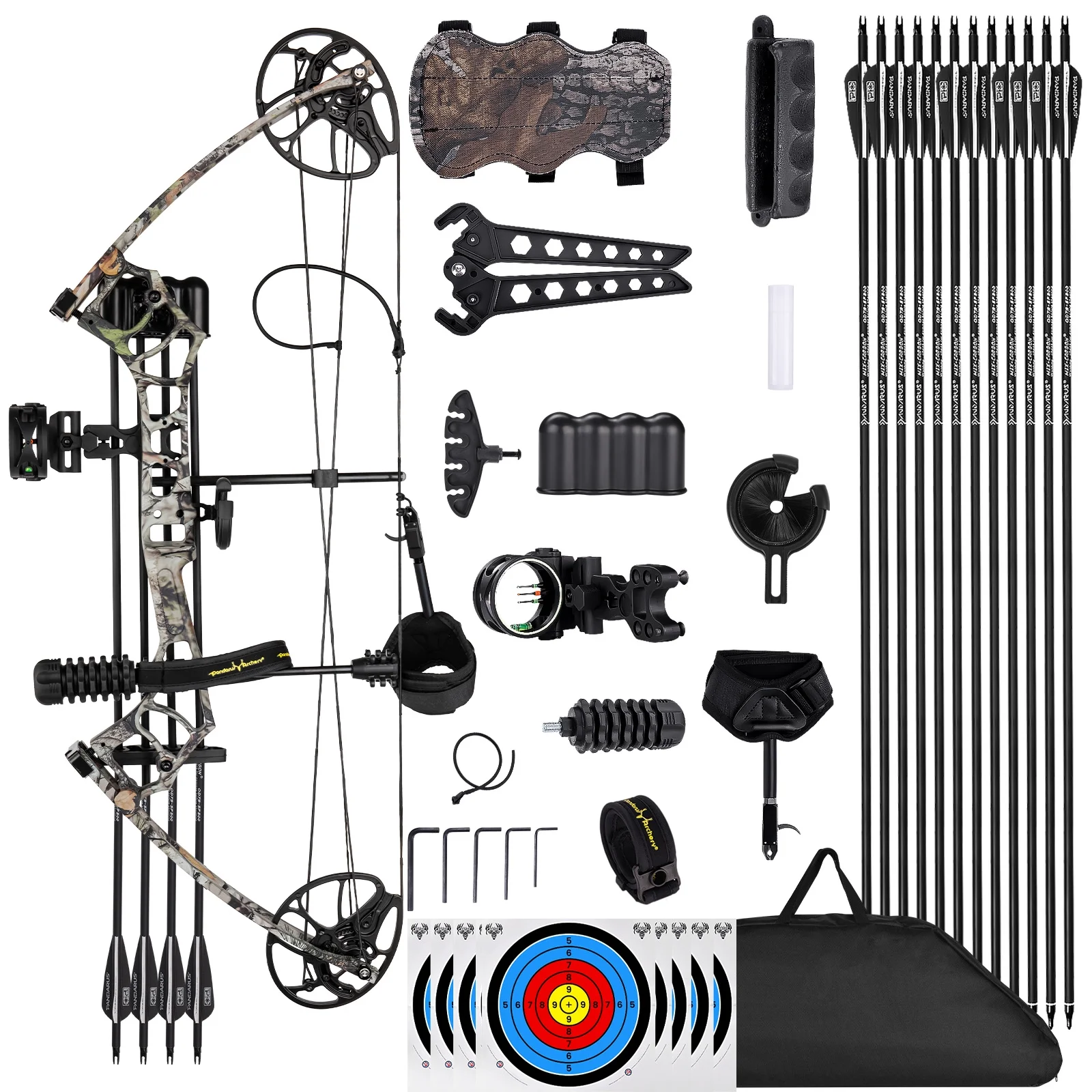 Archery Ready to Hunt Compound Bow Package for Adults and Teens,25
