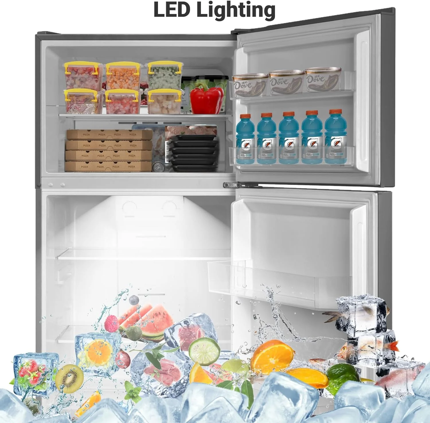 Frigidaire EFR376-C-PINK 3.2-Cu.-Ft. 65-Watt Retro Bar Fridge with Side Bottle Opener (Pink)