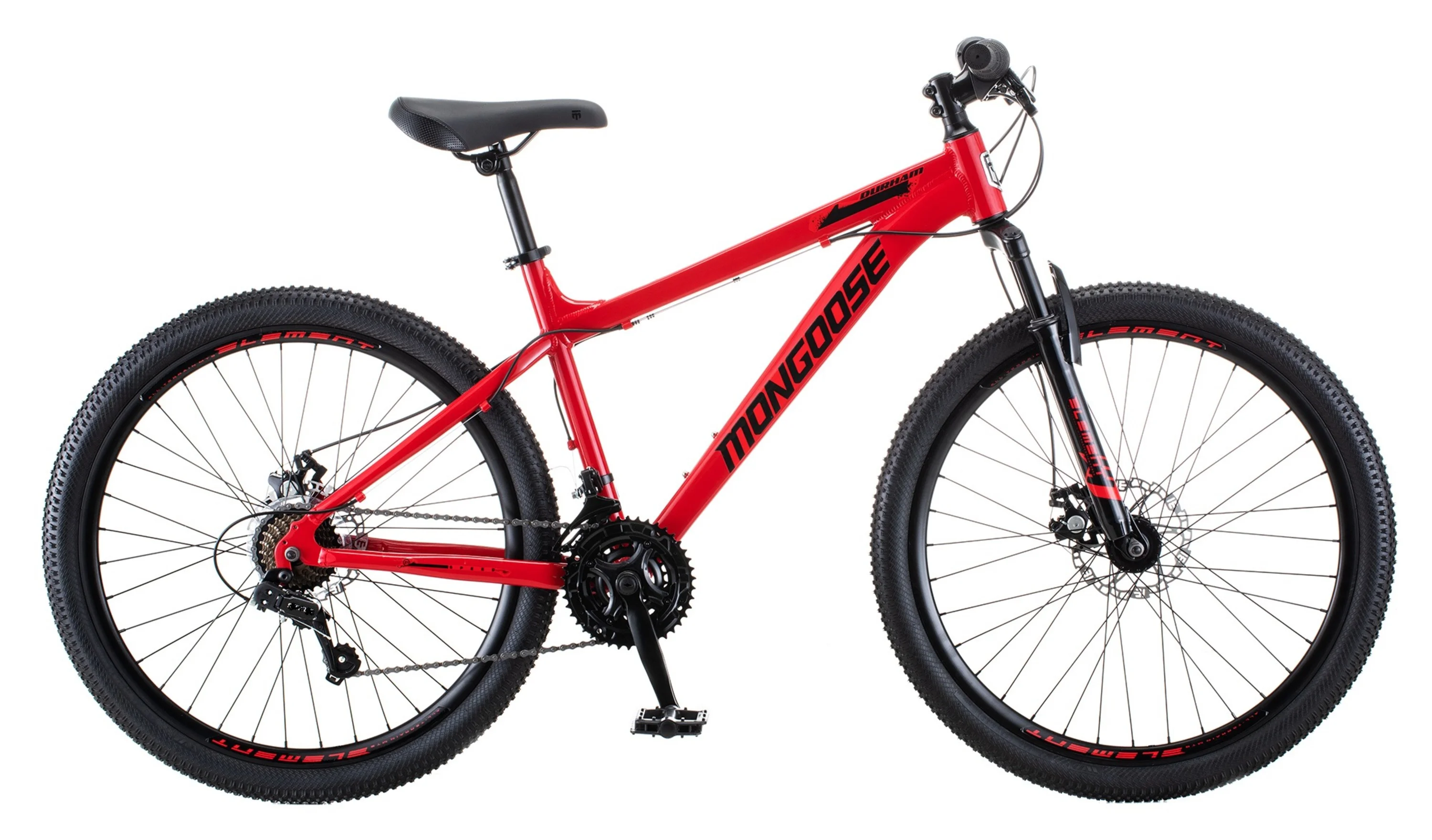 26-in. Durham Unisex Mountain Bike, Red and Black, 21 Speeds