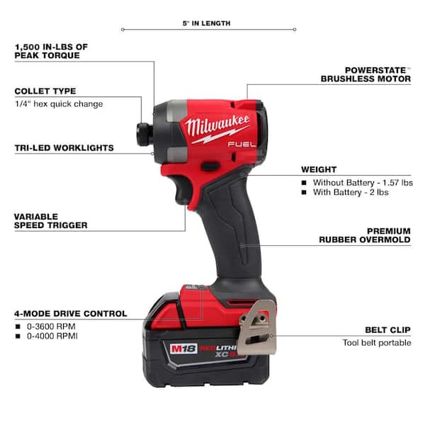 M18 FUEL 18-V Lithium-Ion Brushless Cordless Hammer Drill and Impact Driver Combo Kit (2-Tool) with Router