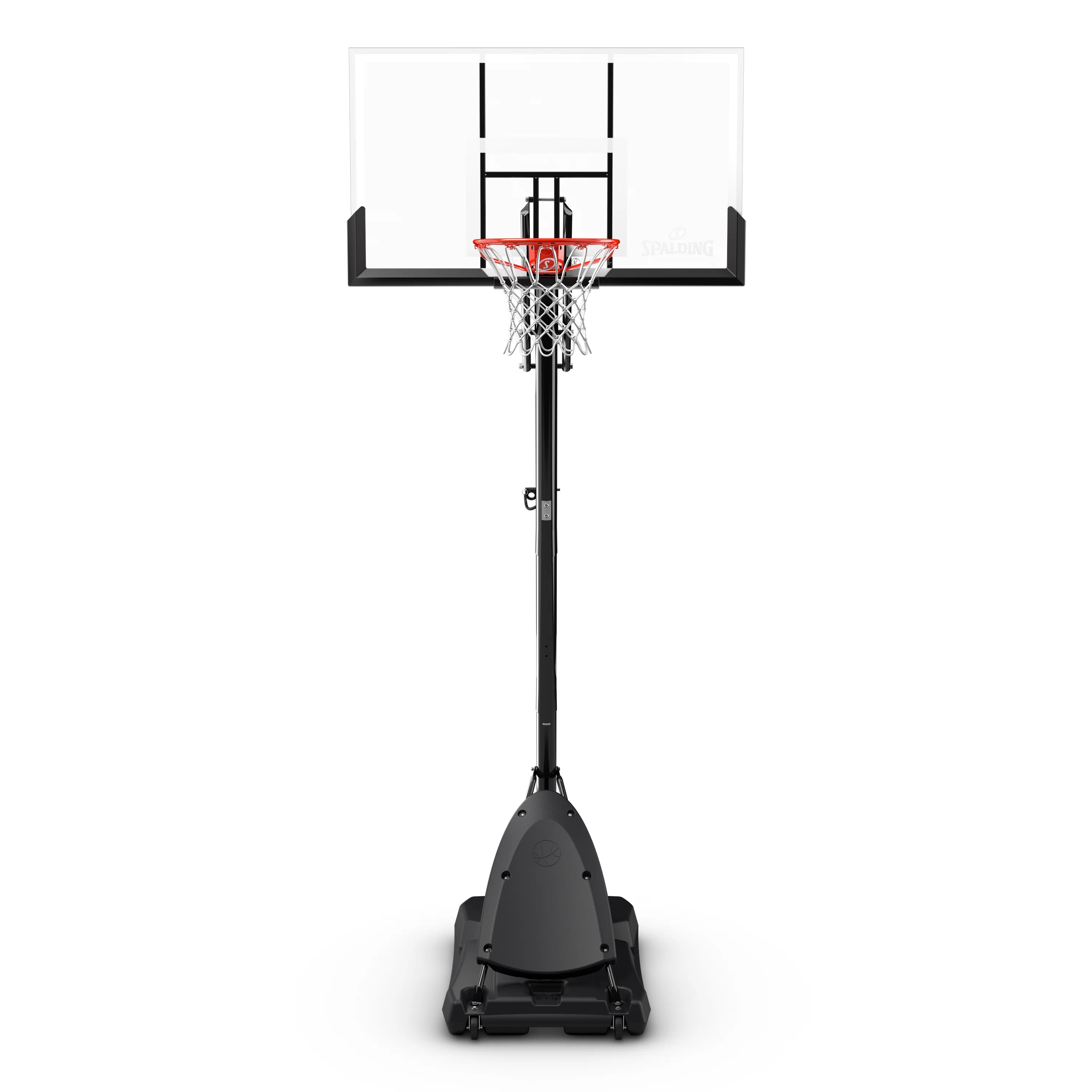 Spalding 54-Inch Portable Basketball Hoop with Shatter-Proof Polycarbonate Backboard, Adjustable ExactaHeight System & Pro Slam Rim-Outdoor Play