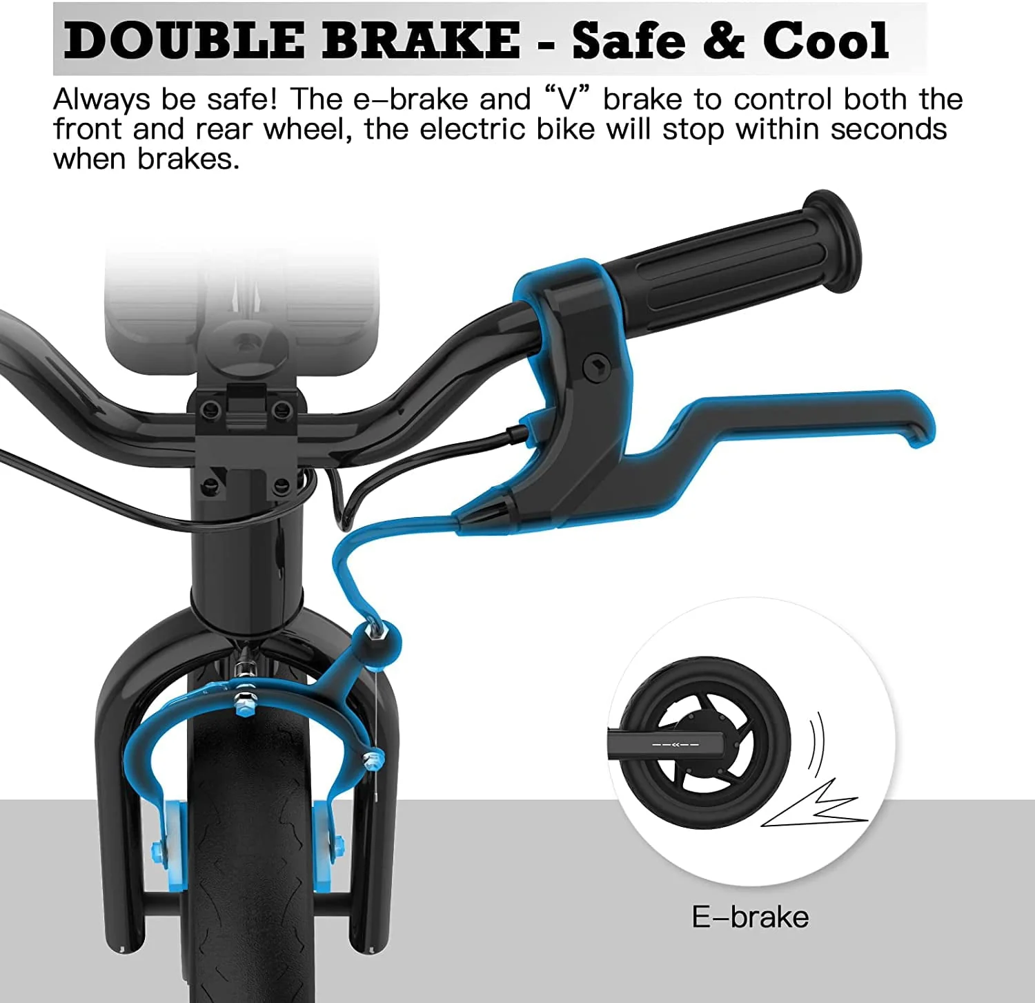 Hiboy BK1 Electric Bike for Kids Ages 3-5 Years, 24V 100W Electric Balance Bike 12 inch Inflatable Tire Adjustable Seat, Electric Bicycle Gift for Kids