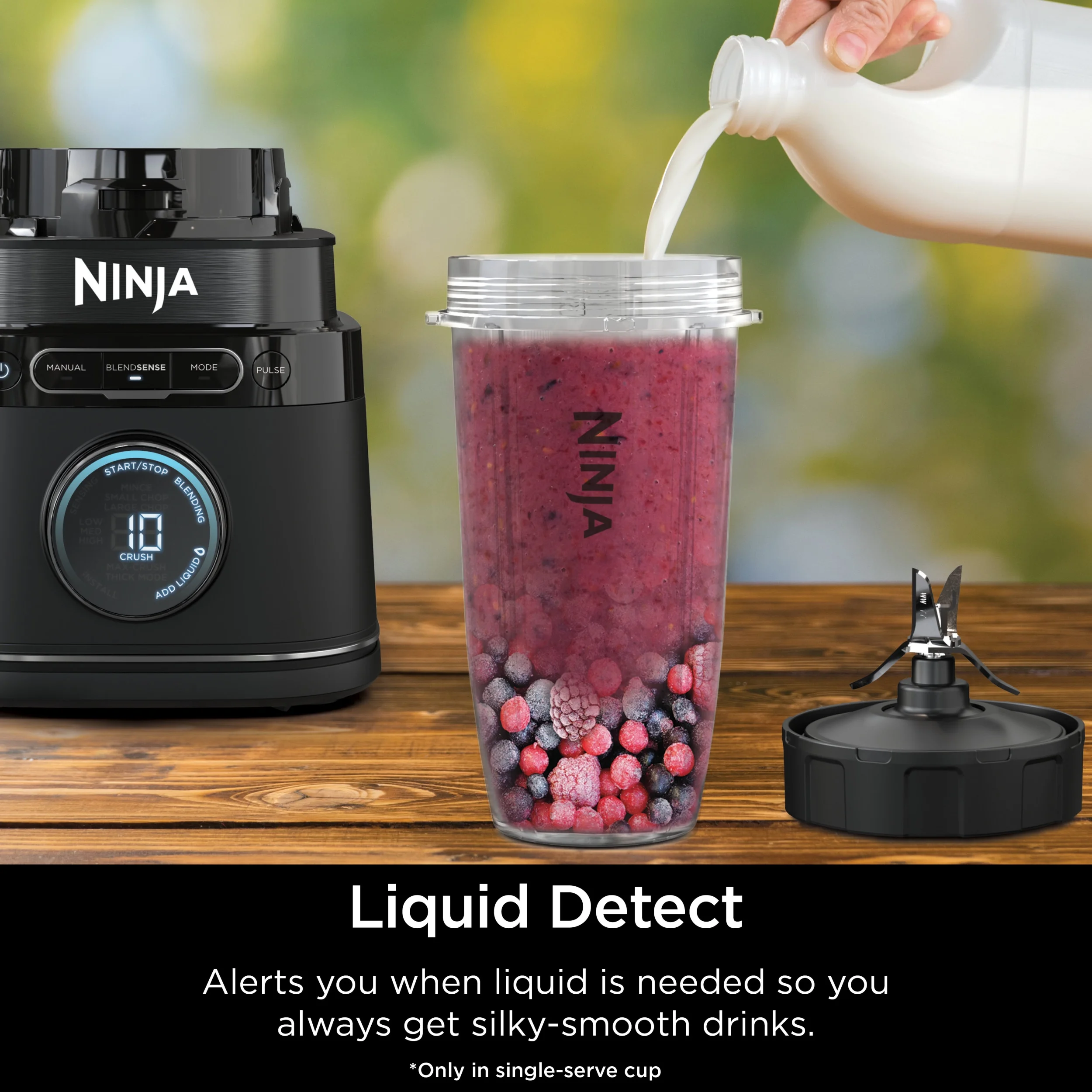 Ninja Detect Kitchen System Power Blender + Processor with Blend Sense Technology, Silver, TB400
