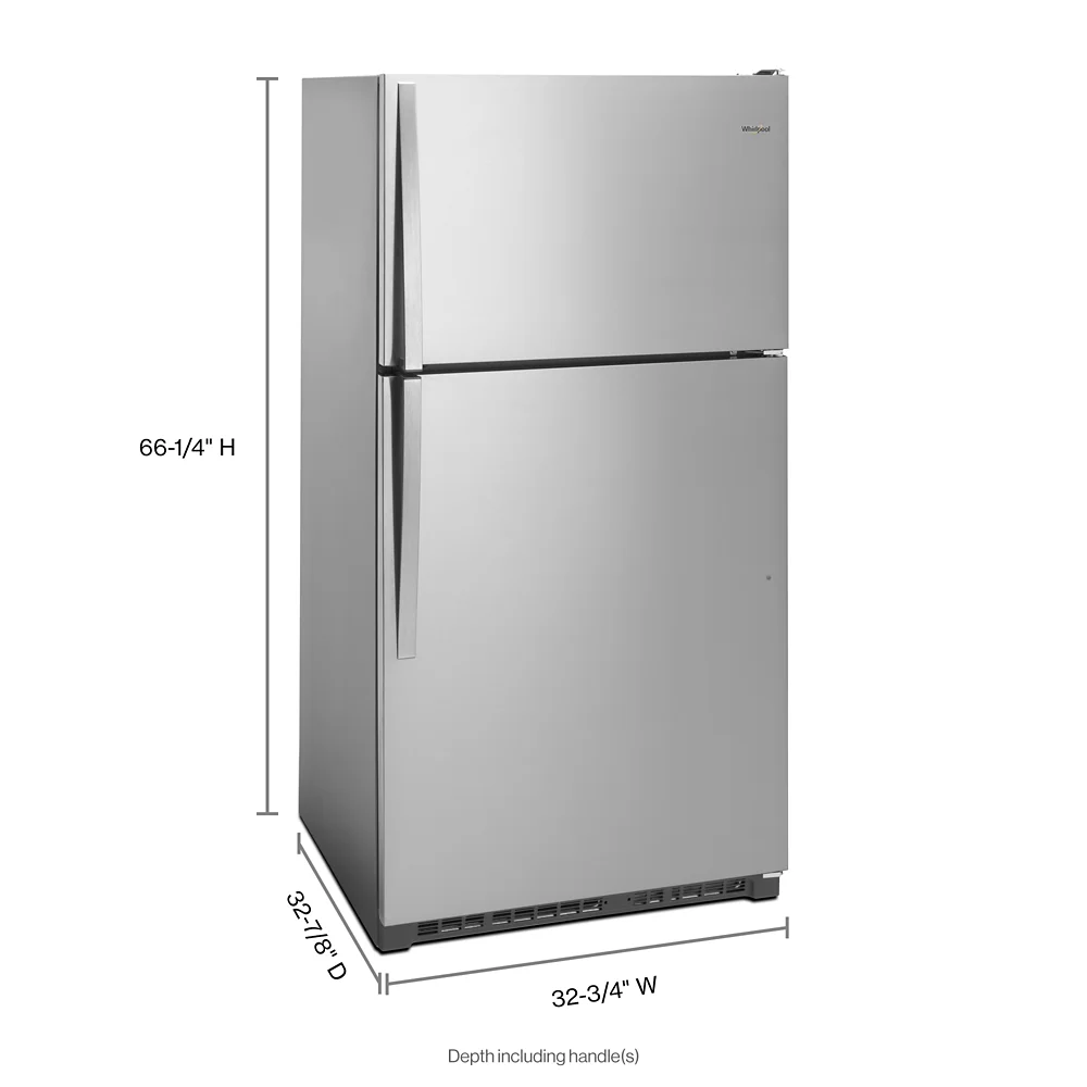 Whirlpool WRT311FZDM 20 Cu. Ft. Freestanding Top Freezer Refrigerator