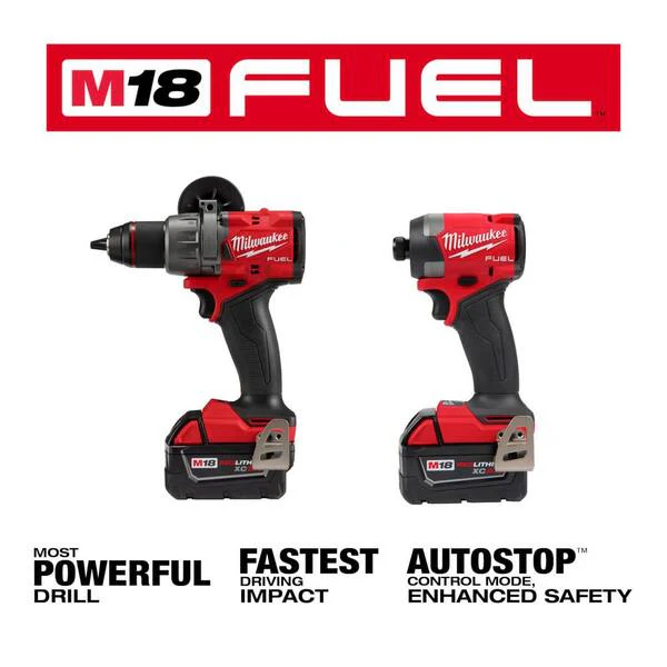 M18 FUEL 18- V Lithium-Ion Brushless Cordless Hammer Drill and Impact Driver Combo Kit (2-Tool) with (3) 5.0Ah Batteries