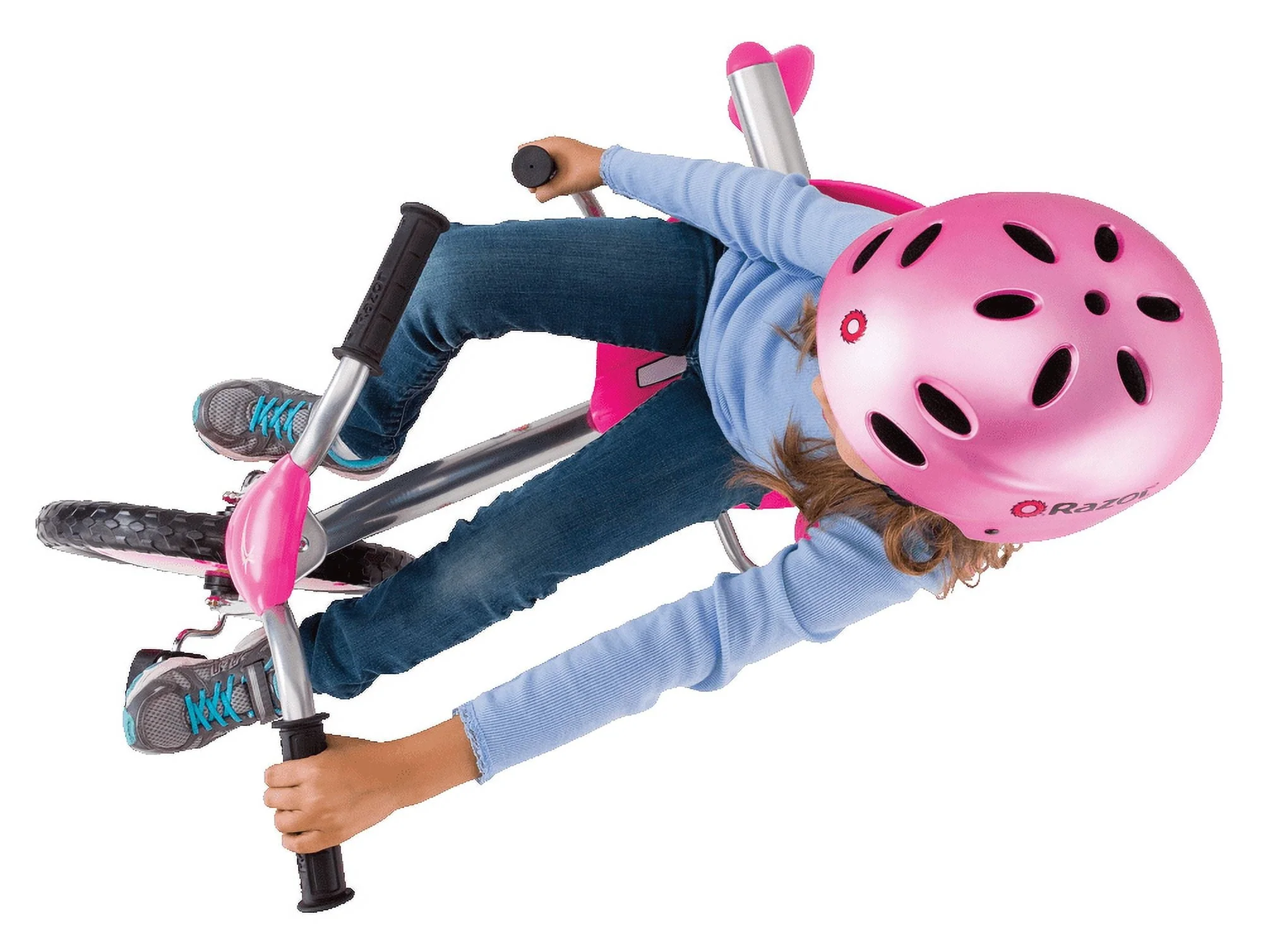Razor FlashRider 360 Tricycle with Sparks - Pink, 16
