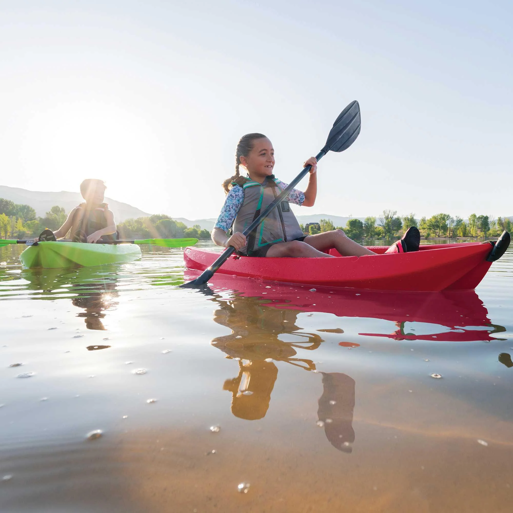 Lifetime Wave 6 ft Youth Kayak, Fire Red (91401)