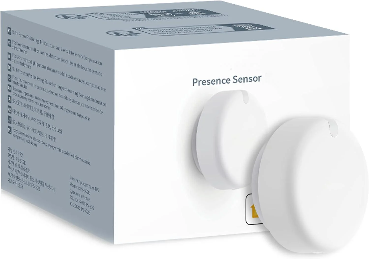 Presence Sensor FP2, 2.4 GHz Wi-Fi Required, mmWave Radar Wired Motion Sensor, Zone Positioning, Multi-Person & Fall Detection, Supports HomeKit, Alexa, Google Home and Home Assistant