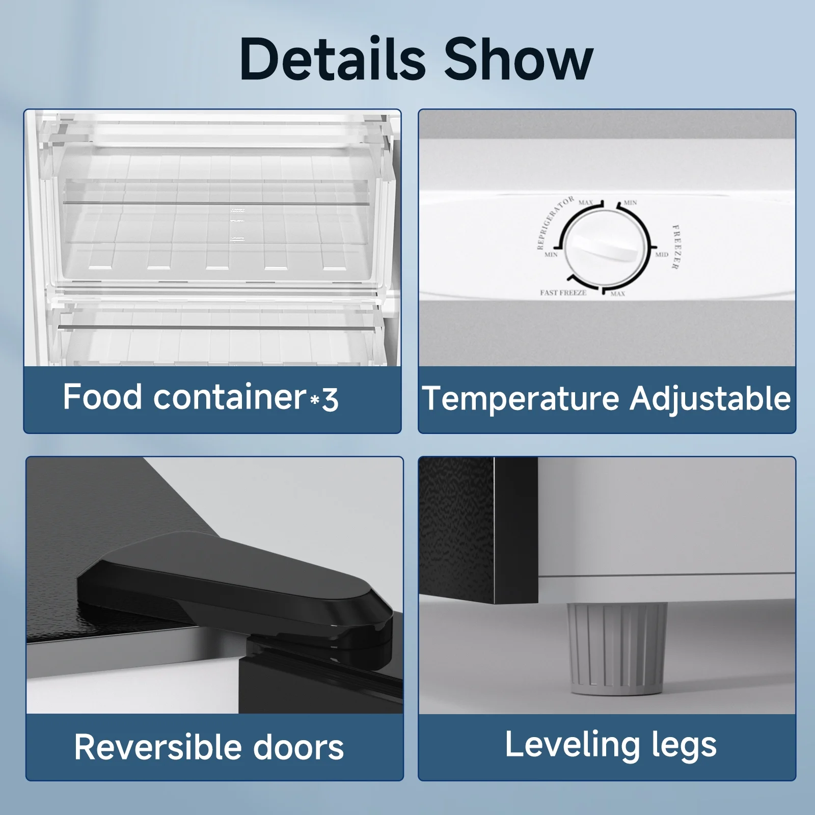 BANGSON Upright Freezer, 7.0 Cu.ft Freestanding Freezer, Convertible Upright Freezer/Refrigerator, Single Door for Kitchen, Office, Apartment, Silver