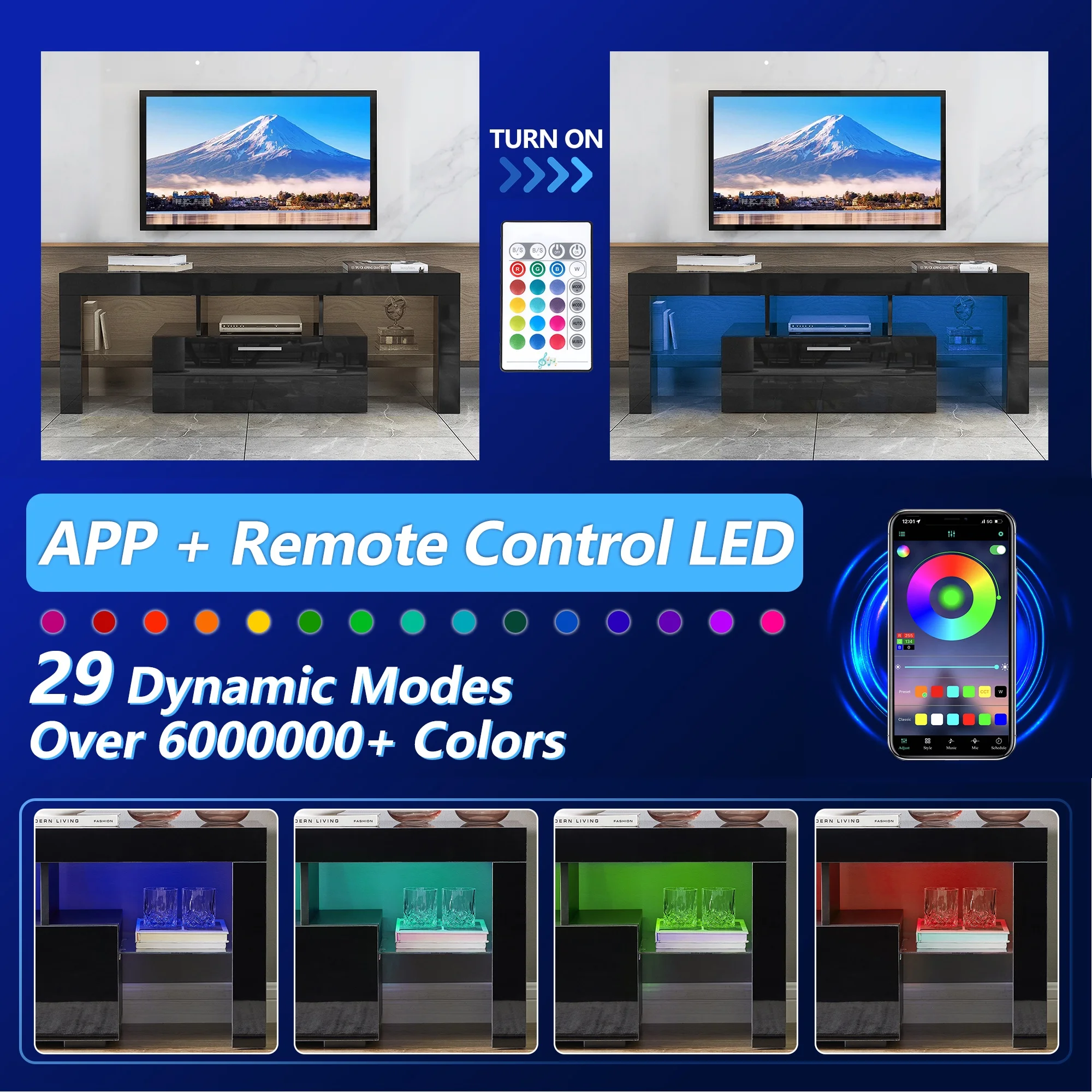 UHOMEPRO TV Stand for TV up to 70