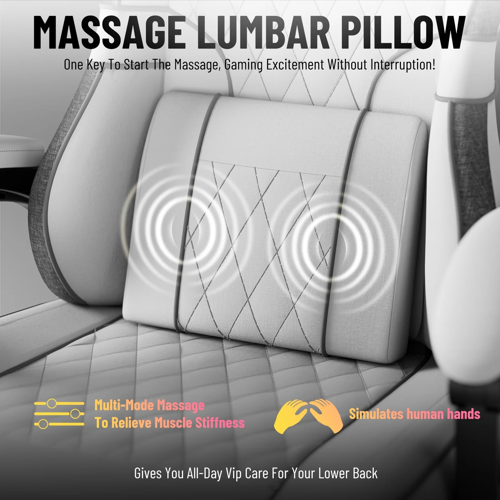 SOONTRANS Gaming Chair for Adults, Velvet Fabric High Back Comfortable Video Game Chair with Footrest and Massage Lumbar Cushion, Racing Computer Desk Chair, Ergonomic Gamer Chair, Black/Grey