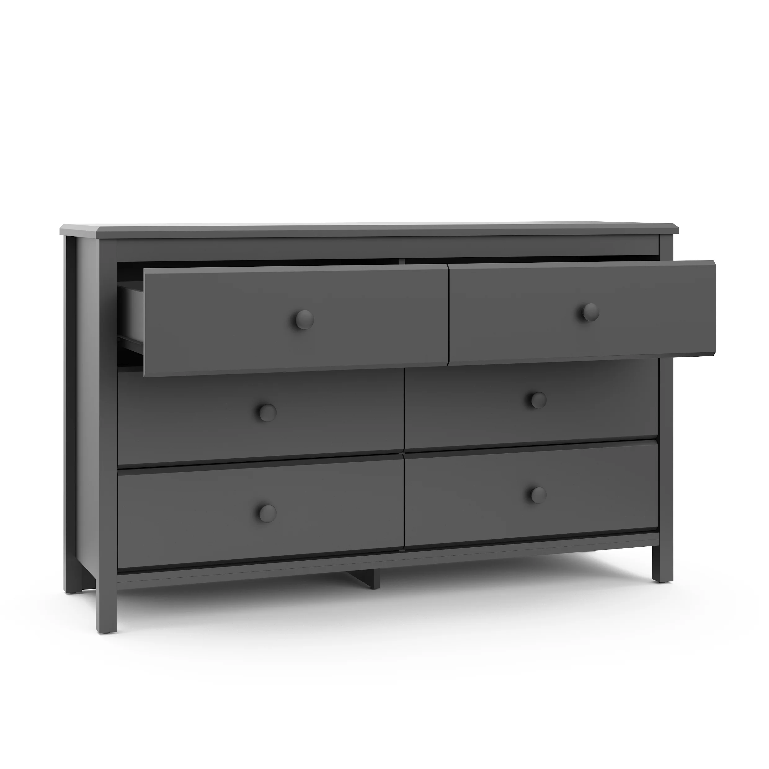 Storkcraft Alpine 6 Drawer Nursery Double Dresser, Olive