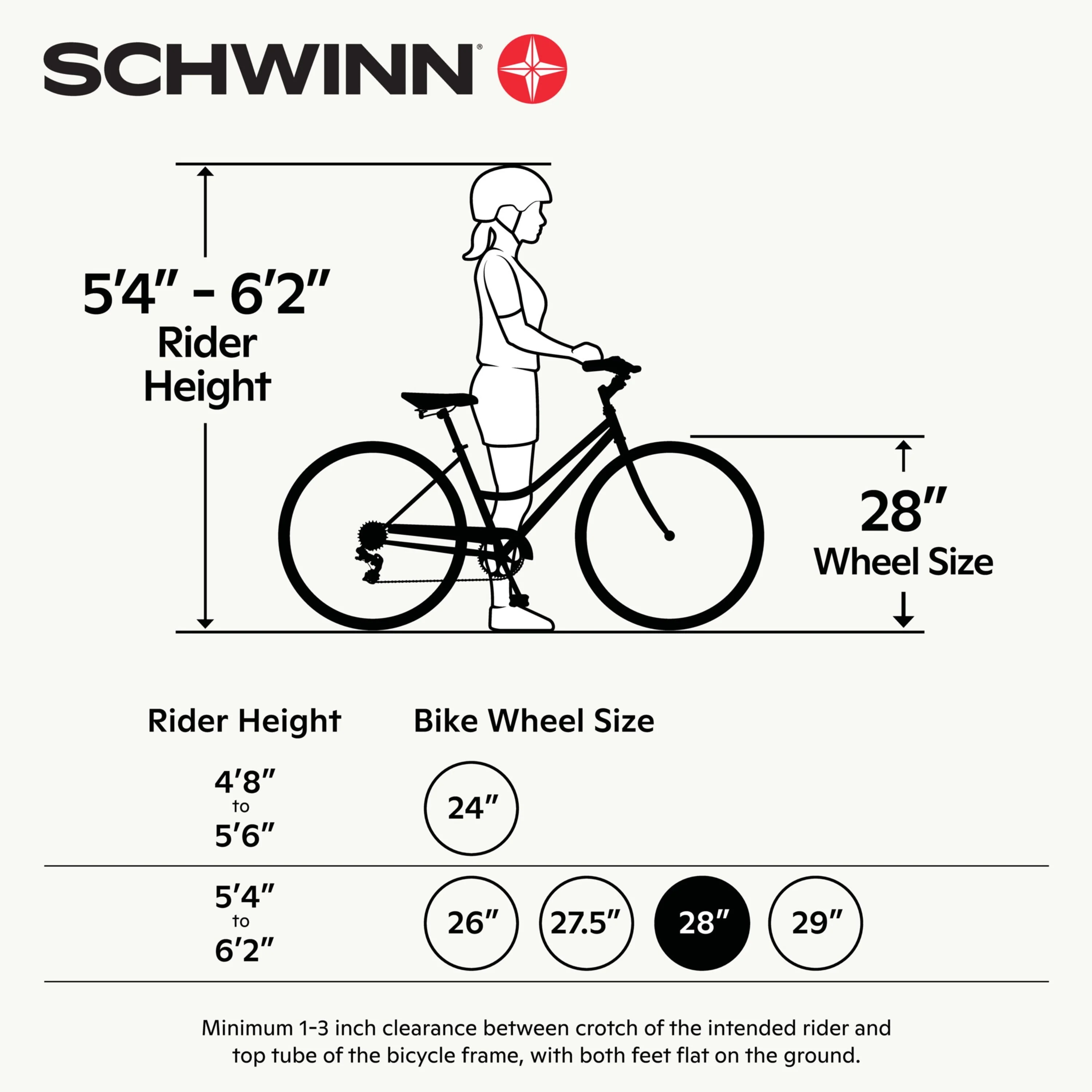 Schwinn Admiral 700c Adult Hybrid Bike, 7 Speed Womens Bike, Cream