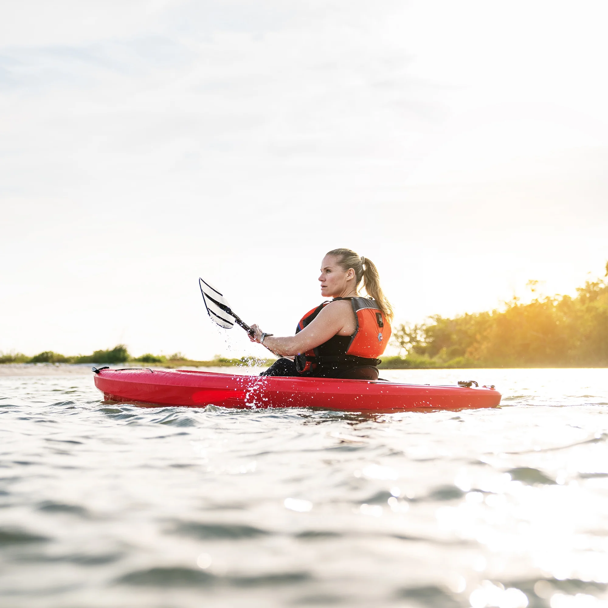 (2 pack) Lifetime Pacer 8 ft Sit-Inside Kayak, Fire Red *WP (91036)